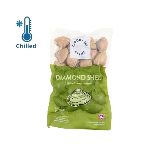 New Zealand Diamond Shell Clams 1kg Chilled - Cloudy Bay