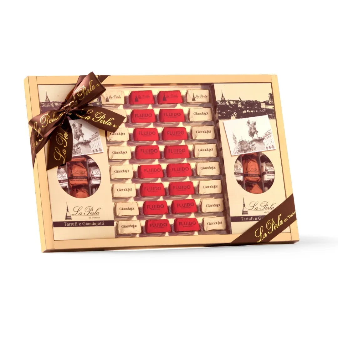 The Great Selection: Chocolate Truffles and Gianduiotti Assortment Chocolate 900g - La Perla