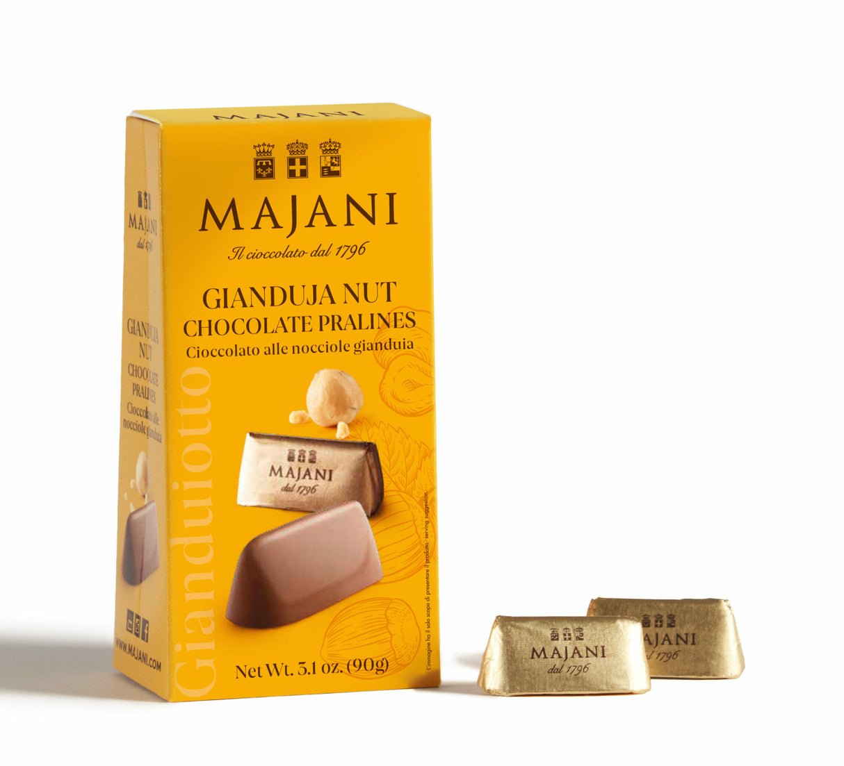 Classic Gianduiotto Chocolate 90g - Majani