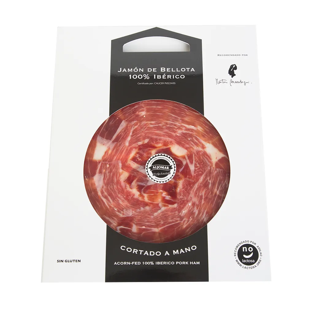 Spanish Acorn-Fed 100% Iberico Pork Ham Plate Hand Cut 50g - Aljomar