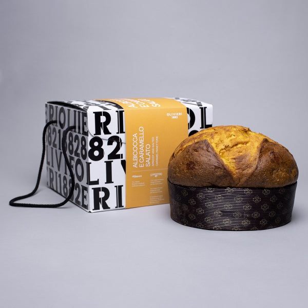 Apricot & Salted Caramel Panettone 1000g - Olivieri