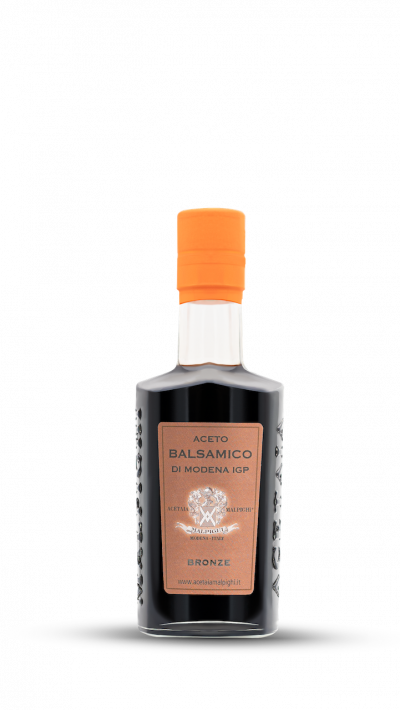 Balsamic Vinegar of Modena IGP - Bronze - 60% Cooked Grape Must 40% Wine Vinegar 250ml - Acetaia Malpighi