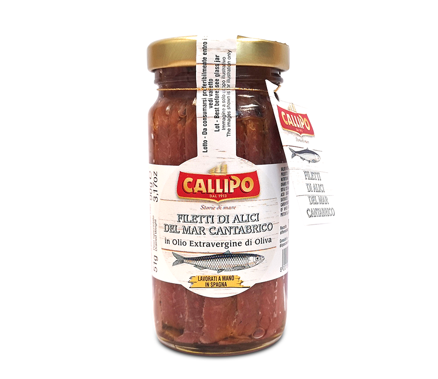 Fillets of Anchovies of the Cantabrian Sea 90g - Callipo