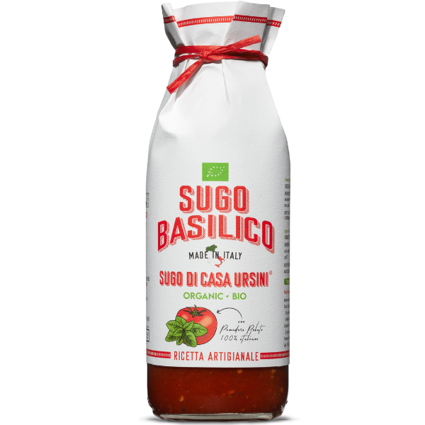 Organic Tomato & Basil Sauce 500g - Ursini