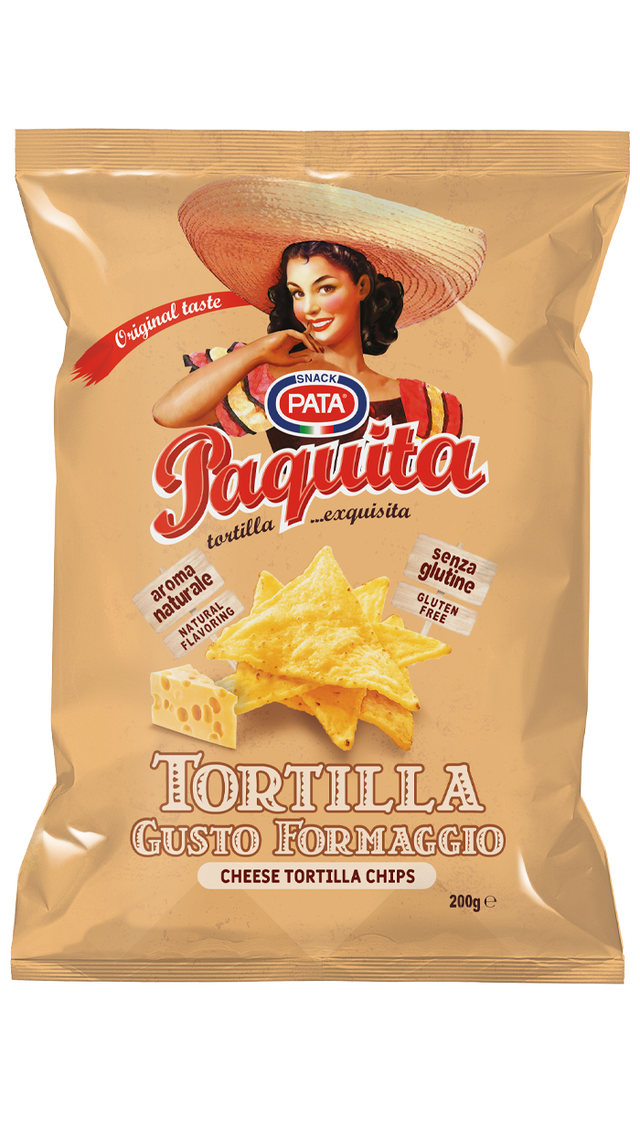 Cheese Flavored Tortilla Chips 200g - Pata