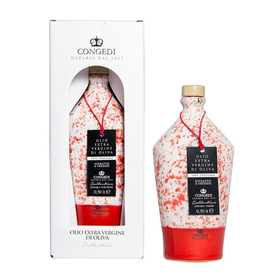 Extra Virgin Olive Oil Ceramic Coral 500ml - Congedi