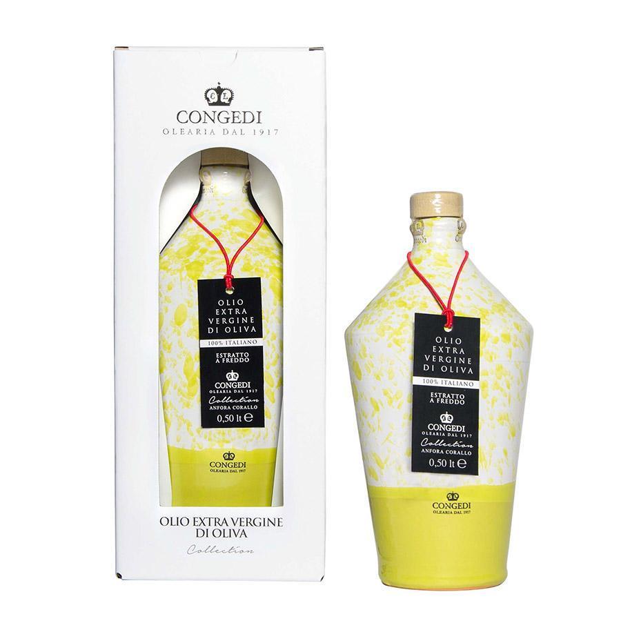 Extra Virgin Olive Oil Ceramic Green 500ml - Congedi