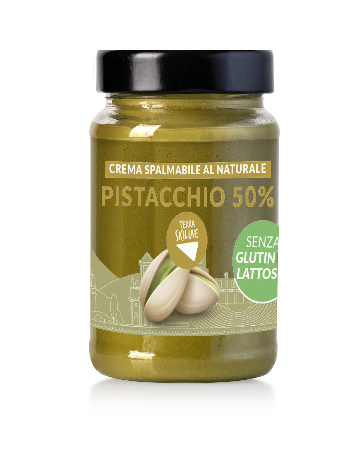 Natural Pistachio Cream 50% 190g - Terra Siciliae