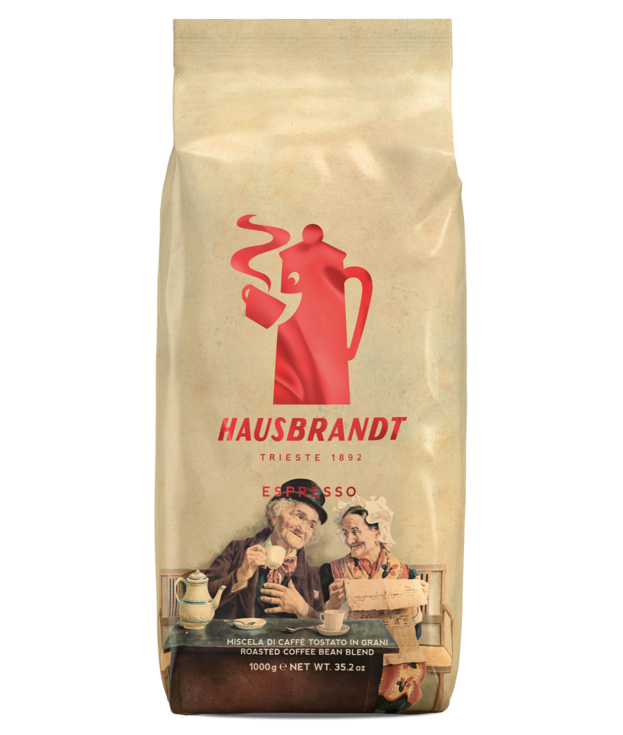 Espresso 50% Arabica & 50% Robusta Coffee Beans 1kg - Hausbrandt