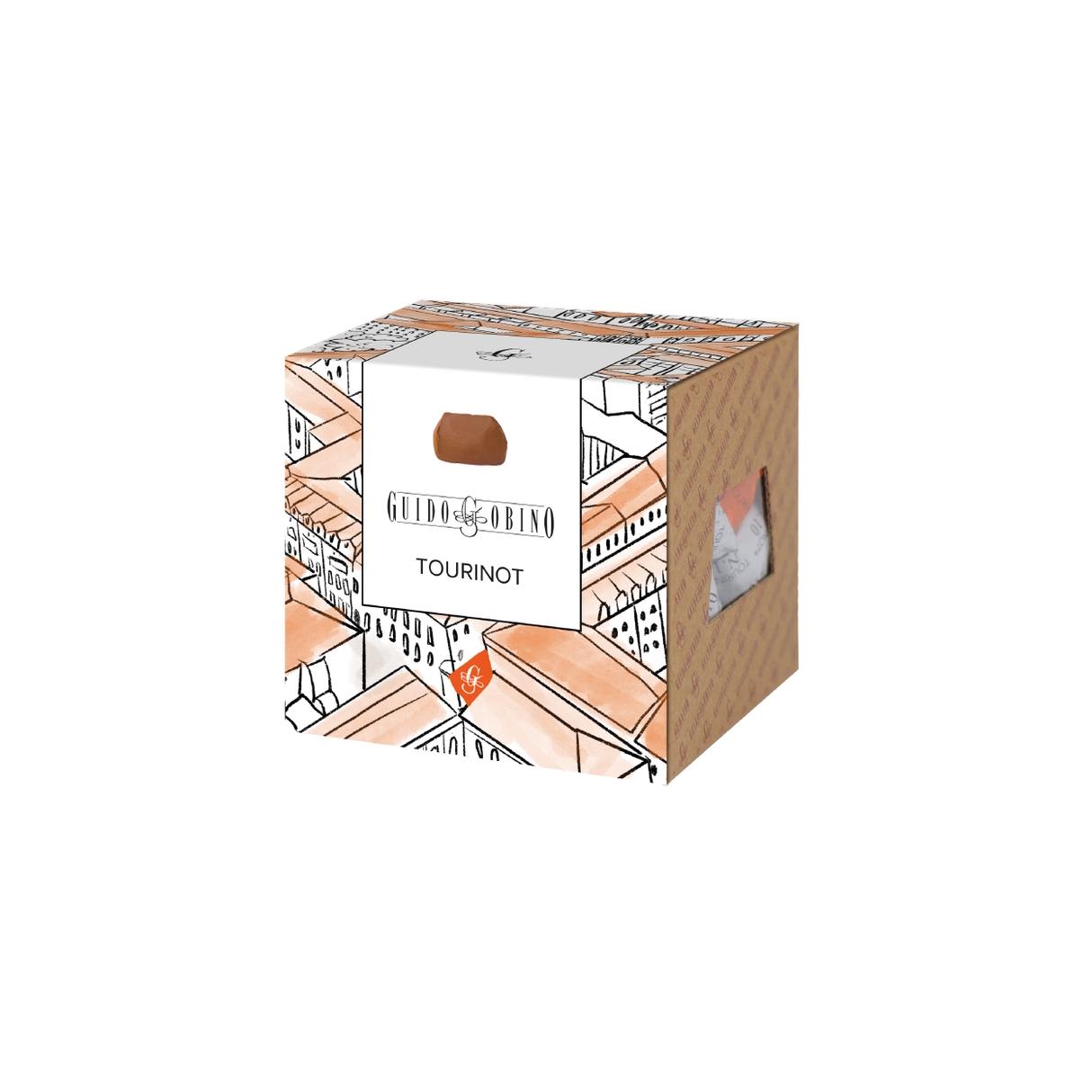 Assorted 5 Flavours Tourinot (Giandujotto Chocolate) in Cube 250g - Guido Gobino