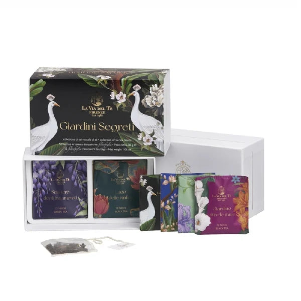 Giardini Segreti Tea Gift Box – 12 PLA Tea Bags - La Via del Tè