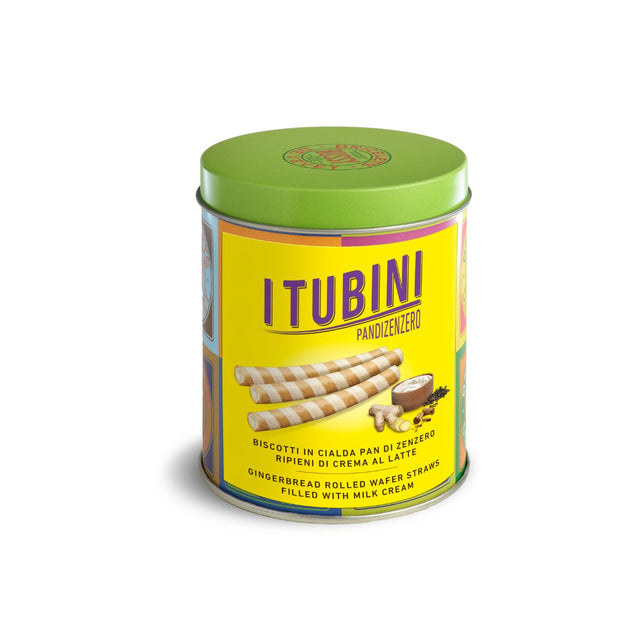 ROLLED WAFER BISCUITS FILLED WITH MILK CREAM 280G - Bussy Bussy - Wafer Ginger Bread Rolled @Mercato Gourmet | Your Italian Gourmet Supermarket