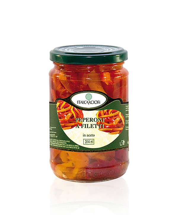 Sliced Hot Pepper in Vinegar 314ml - Italcarciofi