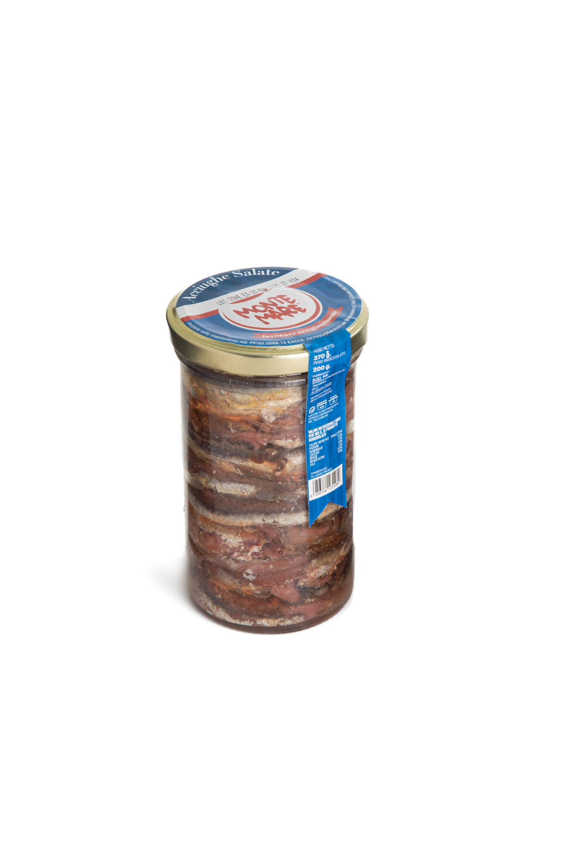 Anchovy Fillets in Sunflower Oil 370g - Montemare