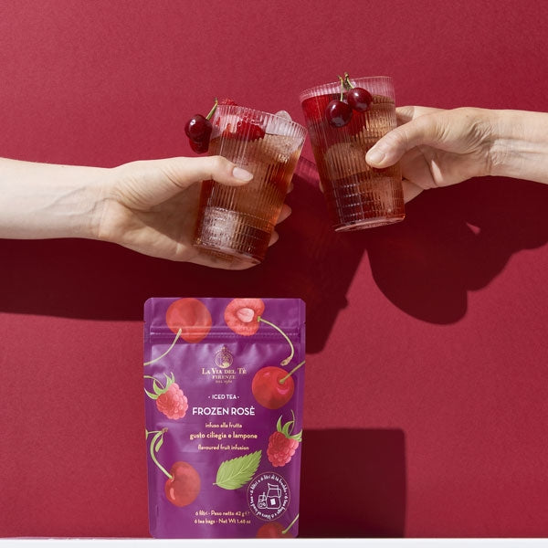 Iced Tea Frozen Rose Fruit Tea 50g (7g x 6 Tea Bags) - La Via del Tè