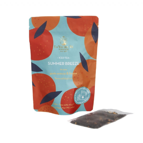 Iced Tea Summer Breeze Black Tea 50g (7g x 6 Tea Bags) - La Via del Tè