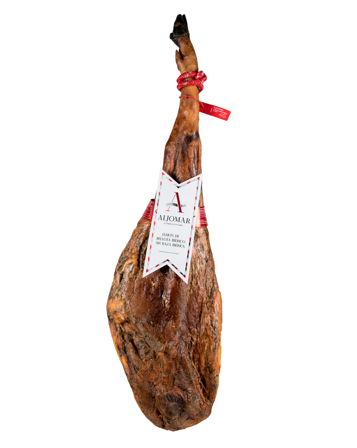 Spanish Acorn-Fed 50% Iberico Pork Ham Red Seal (48months+) - Aljomar