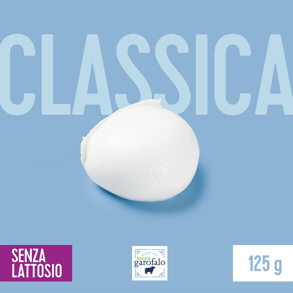 Lactose free buffalo mozzarella 125g - Fattorie Garofalo Fattorie Garofalo - Mozzarella @Mercato Gourmet | Your Italian Gourmet Supermarket