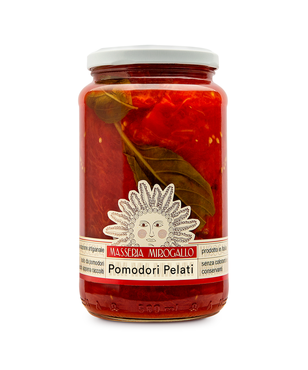 Peeled Tomato with Basil 530g - Masseria Mirogallo