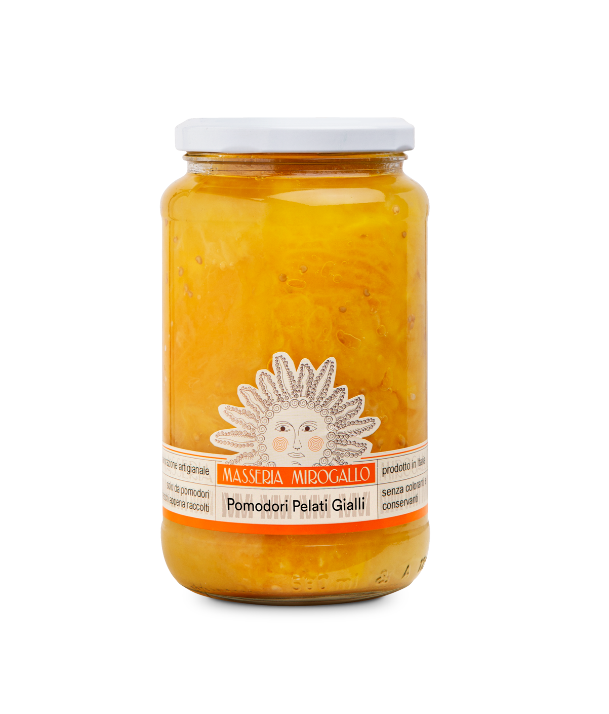 Peeled Yellow Tomato 530g - Masseria Mirogallo