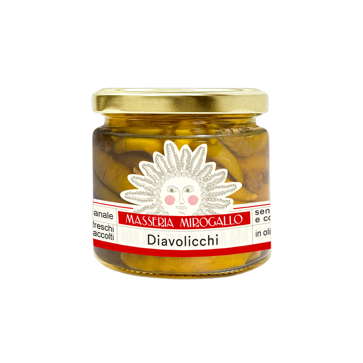 Chili Peppers in Sweet and Sour 180g - Masseria Mirogallo