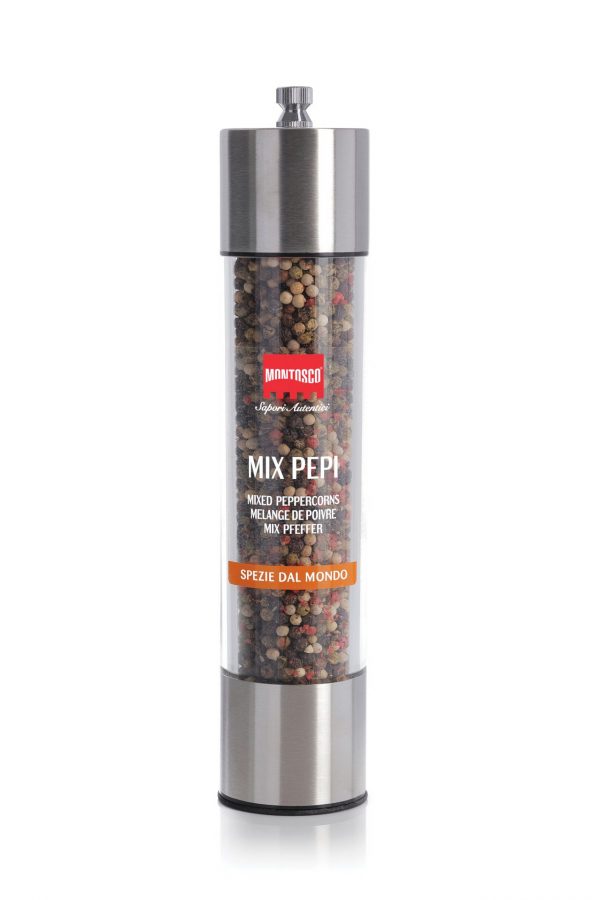 Mix Peppercorns Grinder 220g - Montosco Montosco - Spices & Dressing @Mercato Gourmet | Your Italian Gourmet Supermarket