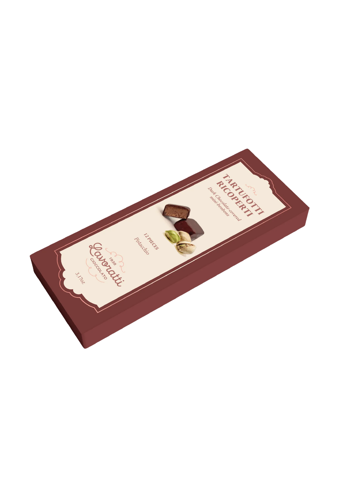 Pistachio Truffles Covered in Chocolate 12pc - Lavoratti
