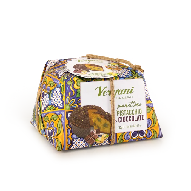 Sicily Trip Pistachio and Chocolate Panettone 750g - Vergani