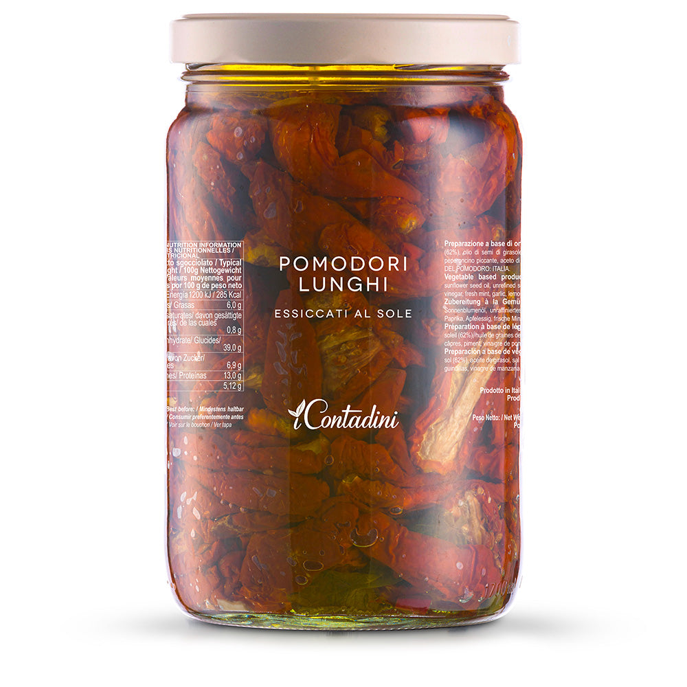 Sun-Dried Long Tomatoes 1600g - I Contadini