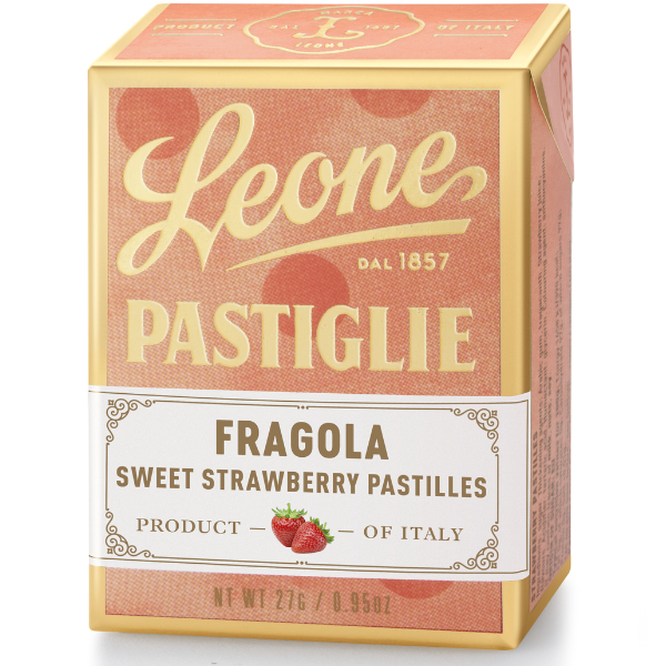 Strawberry Pastilles 27g - Leone Leone - Confectionery @Mercato Gourmet | Your Italian Gourmet Supermarket
