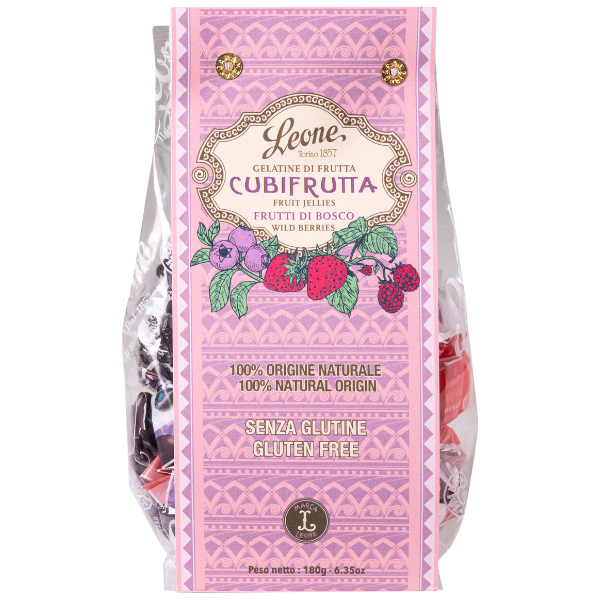 Wildberries Cubifrutta Fruit Jellies 180g - Leone Leone - Confectionery @Mercato Gourmet | Your Italian Gourmet Supermarket