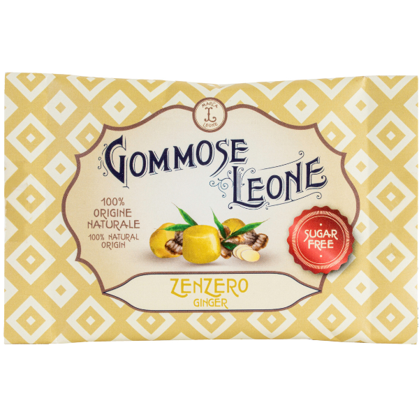 Sugar Free Ginger Gummies 35g - Leone Leone - Confectionery @Mercato Gourmet | Your Italian Gourmet Supermarket