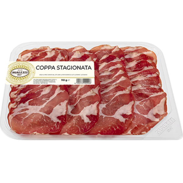 Sliced Seasoned Coppa 110g - Maletti Maletti - Cold-Cut @Mercato Gourmet | Your Italian Gourmet Supermarket