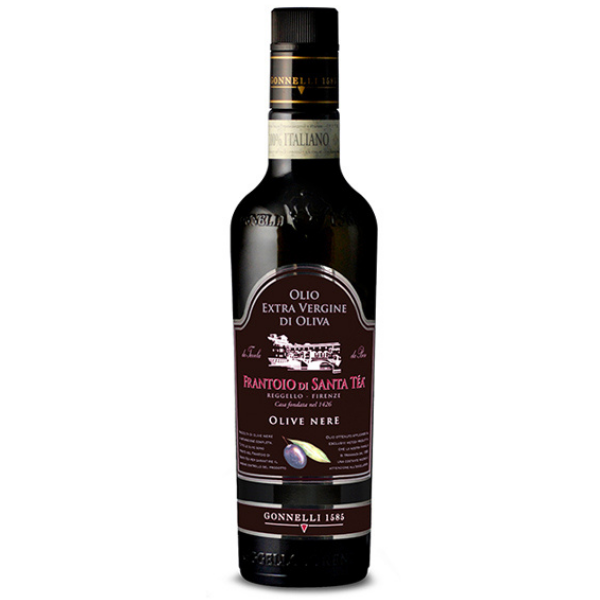Extra Virgin Olive Oil Made with Black Olives 500ml - Gonnelli