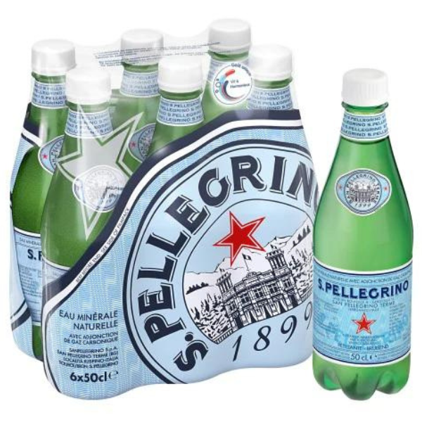 San Pellegrino Sparkling Mineral Water 500ml (6 Bottles / Pack)
