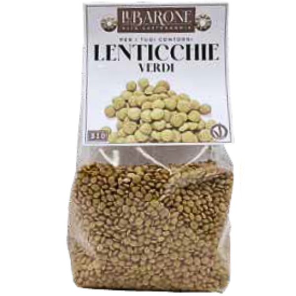 Organic Green Lentils 250g - Lu Barone