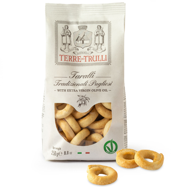 Traditional Taralli Pugliesi with Extra Virgin Olive Oil - Terre dei Trulli Terre dei Trulli - Snacks @Mercato Gourmet | Your Italian Gourmet Supermarket