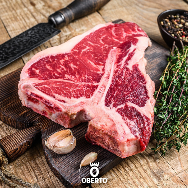 Oberto Fassona Grass Fed Fiorentina (T-Bone Steak) 1.4kg (±10%) - Macelleria Oberto Pacific Gourmet - Oberto Beef @Mercato Gourmet | Your Italian Gourmet Supermarket