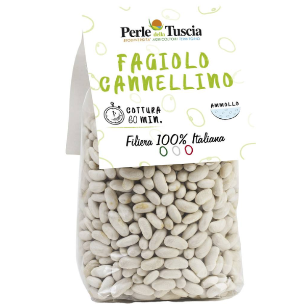 Cannellini Beans 400g - Perle della Tuscia Perle della Tuscia - Legumes & Grains @Mercato Gourmet | Your Italian Gourmet Supermarket