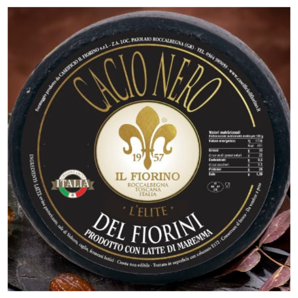 Pecorino Cacio Nero Pienza 200g (±10%) Mercato Gourmet - Hard Cheese @Mercato Gourmet | Your Italian Gourmet Supermarket