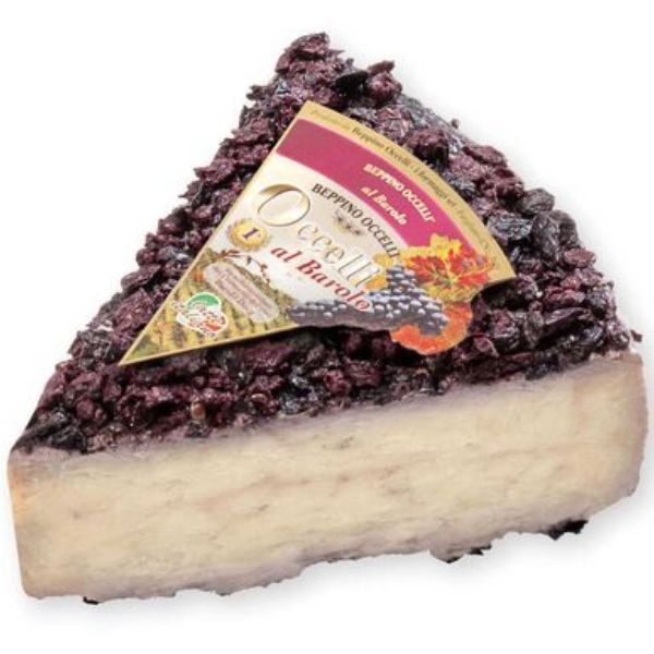 Occelli Cheese with Barolo 200g (±10%) Beppino Occelli - Hard Cheese @Mercato Gourmet | Your Italian Gourmet Supermarket