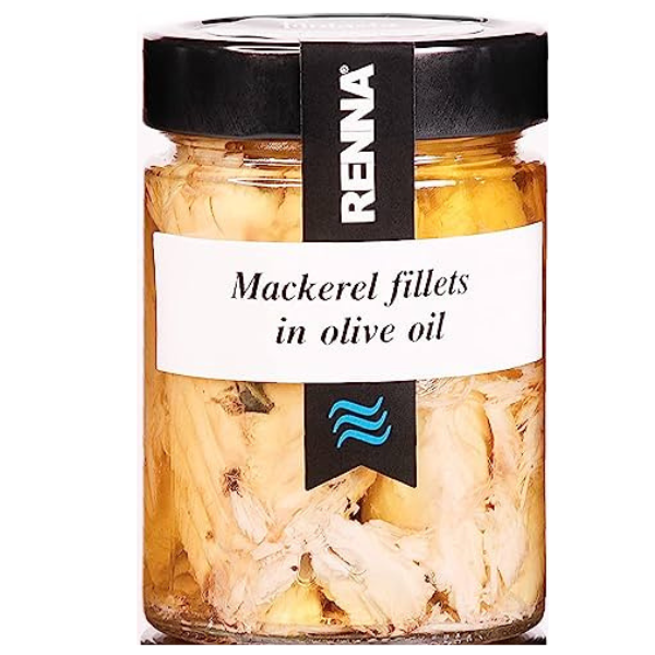 Mackerel Fillets in Olive Oil 300ml - Renna RENNA - Packaged Seafood @Mercato Gourmet | Your Italian Gourmet Supermarket