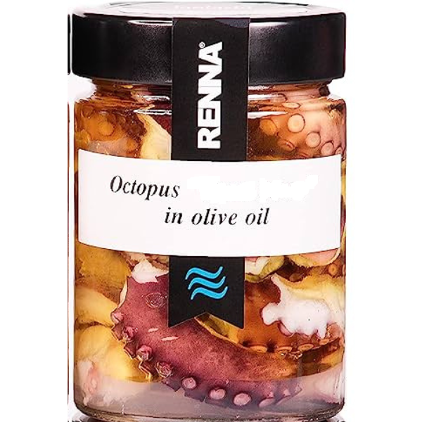 Octopus in Olive Oil 300g - Renna RENNA - Packaged Seafood 300ml @Mercato Gourmet | Your Italian Gourmet Supermarket