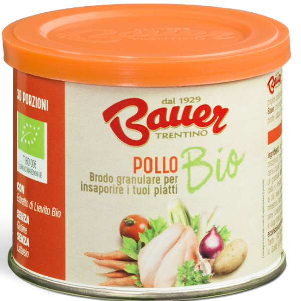 Organic Chicken Stock in Tin 120g - Bauer Bauer - Broth & Stock @Mercato Gourmet | Your Italian Gourmet Supermarket
