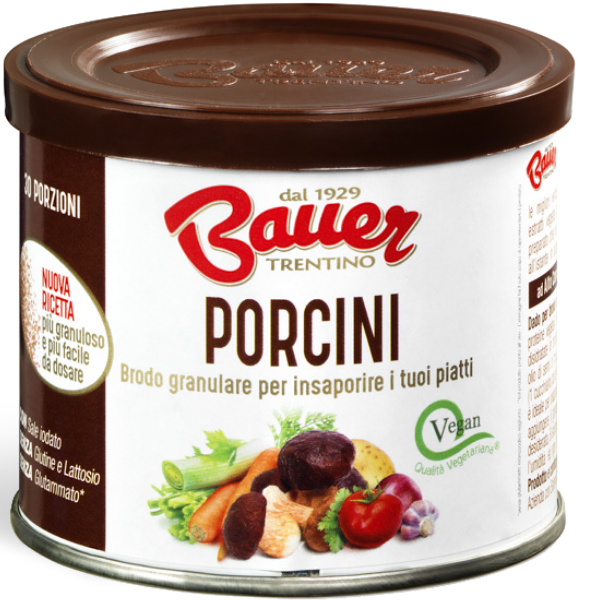 Porcini Mushroom Stock in Tin 120g - Bauer Bauer - Broth & Stock @Mercato Gourmet | Your Italian Gourmet Supermarket