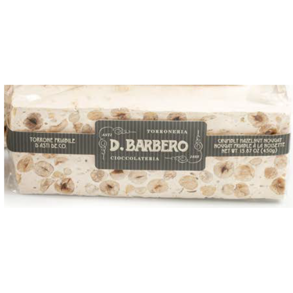 Handmade Crumbly Nougat with Hazelnuts 100g - D. Barbero Davide Barbero - Confectionery @Mercato Gourmet | Your Italian Gourmet Supermarket