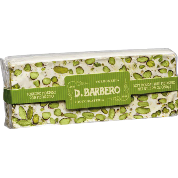 Soft Nougat with Pistachio 150g - D. Barbero Davide Barbero - Confectionery @Mercato Gourmet | Your Italian Gourmet Supermarket
