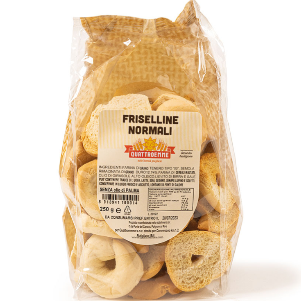 Friselline (Small Friselle) 300g - Quattroemme QUATTROEMME - Snacks @Mercato Gourmet | Your Italian Gourmet Supermarket