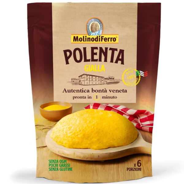 Instant Yellow Polenta 360g - Molino di Ferro Molino di Ferro - Legumes & Grains @Mercato Gourmet | Your Italian Gourmet Supermarket