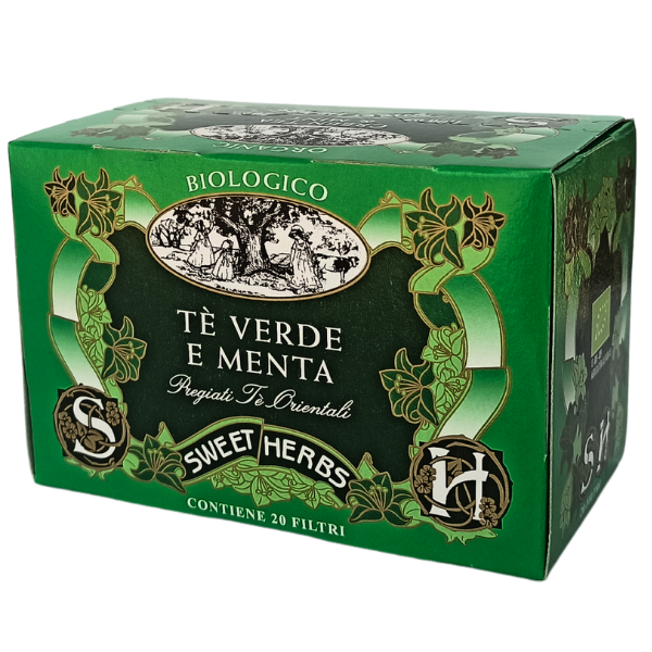 Organic Green Tea with Mint (20 Tea Bags) - Brezzo Brezzo - Coffee & Tea @Mercato Gourmet | Your Italian Gourmet Supermarket